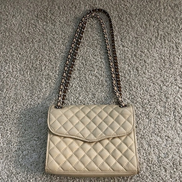 Rebecca Minkoff quilted leather chain strap shoulder crossbody bag classic - Picture 1 of 14